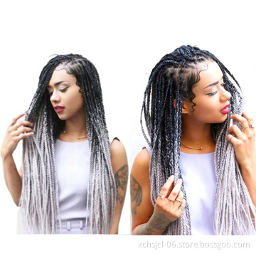 Jumbo Braiding Hair Extensions Braiding Hair 24 Inch Ombre Multiple Tone Colored Synthetic Hair for Women